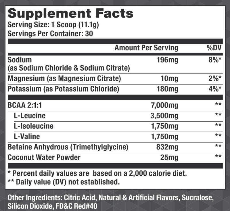 TeamOne BCAA Muscle recovery